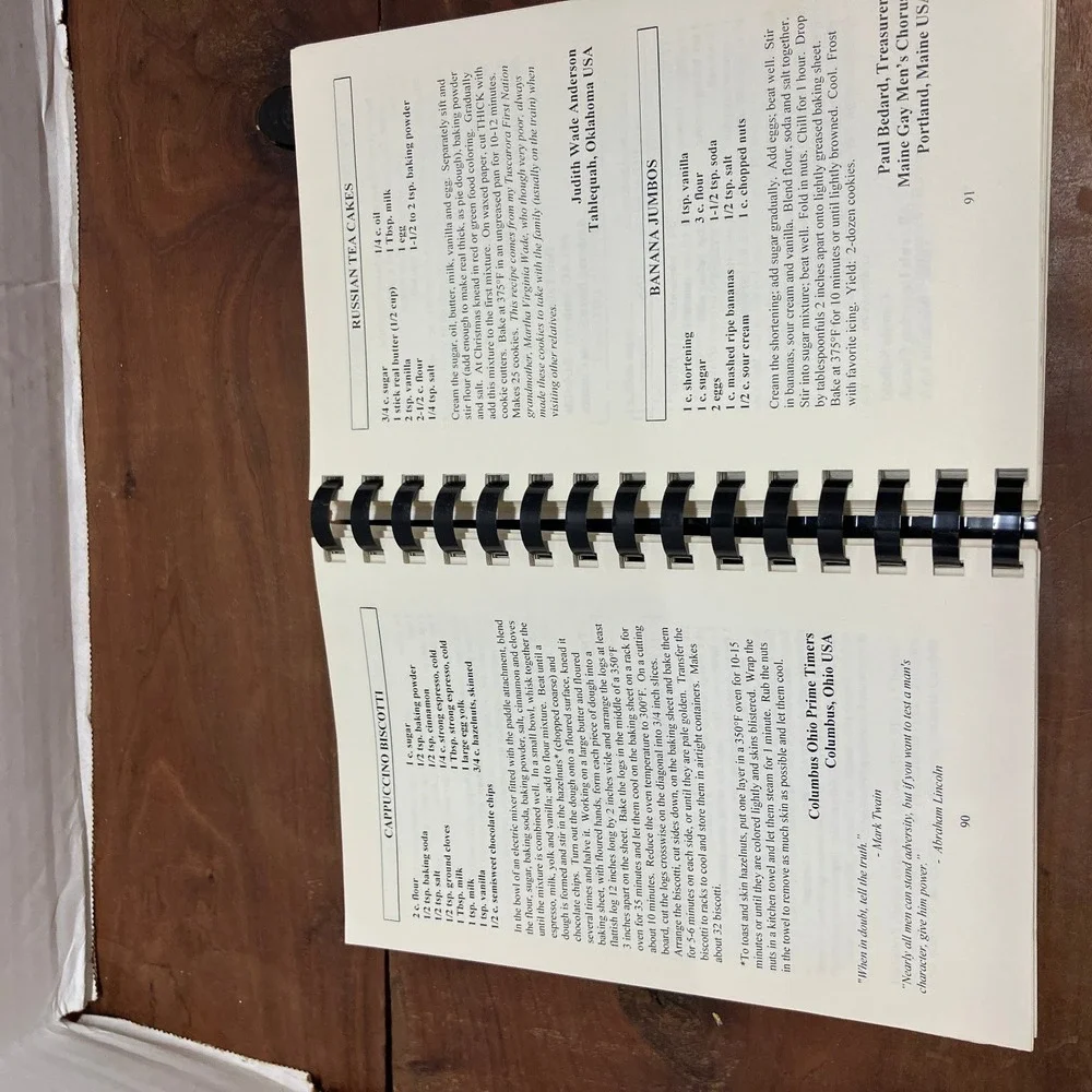 PFLAG Cookies Cookbook 2003 Jeffry D Johnson Spiral Bound LGBT Recipes Tulsa OK